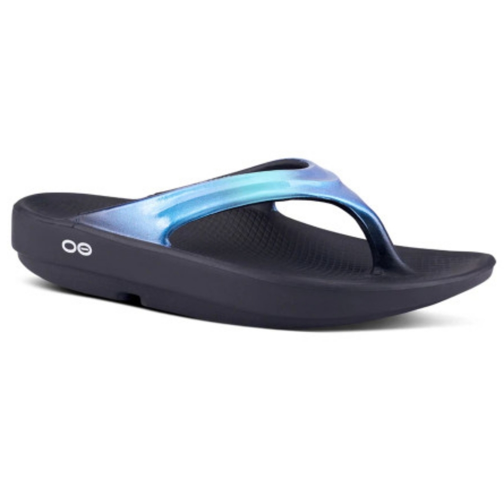 Oofos Women's Oolala Luxe Sandal/Flip in Atlantis sz11